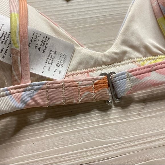 Billabong ☀️ Floral Fixed Tri Bikini Top - Picture 9 of 11